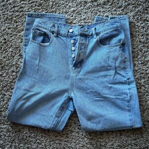 High Rise Straight Jeans